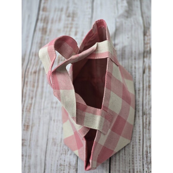 Pure Handbags - 100% Pure Pink Gingham Tote Bag